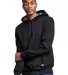 Russel Athletic 82ONSM Unisex Cotton Classic Hoode in Black side view