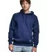 Russel Athletic 82ONSM Unisex Cotton Classic Hoode in Navy front view