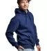Russel Athletic 82ONSM Unisex Cotton Classic Hoode in Navy side view