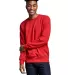 Russel Athletic 82RNSM Unisex Cotton Classic Crew  in True red front view