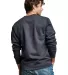 Russel Athletic 82RNSM Unisex Cotton Classic Crew  in Charcoal heather back view