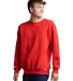 Russel Athletic 698HBM Unisex Dri-Power® Crewneck in True red side view