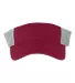Sportsman SP540 Pigment-Dyed Trucker Visor Cardinal/ Stone front view