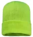 Sportsman SP12FL Fleece Lined 12" Cuffed Beanie in Safety yellow back view