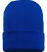 Sportsman SP12JL Jersey Lined 12" Cuffed Beanie in Royal back view