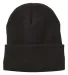 Sportsman SP12SL Sherpa Lined 12" Cuffed Beanie in Black front view