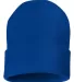 Sportsman SP12 Solid 12" Cuffed Beanie in Royal blue back view