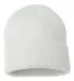 Sportsman SP12 Solid 12" Cuffed Beanie in White back view