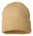 Sportsman SP12 Solid 12" Cuffed Beanie in Camel back view