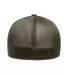 Yupoong-Flex Fit 5511UP Unipanel Cap in Melange olive back view