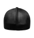 Yupoong-Flex Fit 5511UP Unipanel Cap in Melange dark grey/ black back view