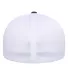 Yupoong-Flex Fit 5511UP Unipanel Cap in Melange navy/ white back view