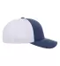 Yupoong-Flex Fit 5511UP Unipanel Cap in Melange navy/ white side view