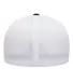 Yupoong-Flex Fit 5511UP Unipanel Cap in Black/ white back view