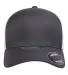Yupoong-Flex Fit 5511UP Unipanel Cap in Charcoal/ white front view