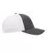 Yupoong-Flex Fit 5511UP Unipanel Cap in Charcoal/ white side view