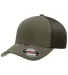 Yupoong-Flex Fit 5511UP Unipanel Cap in Melange olive front view