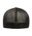 Yupoong-Flex Fit 5511UP Unipanel Cap in Melange heather/ black back view