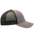 Yupoong-Flex Fit 5511UP Unipanel Cap in Melange heather/ black side view
