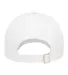 Yupoong-Flex Fit 6245EC Classic Dad Cap in White back view