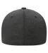Yupoong-Flex Fit 5577UP Adult Unipanel Melange Hat in Melange dark grey back view
