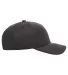 Yupoong-Flex Fit 5577UP Adult Unipanel Melange Hat in Melange dark grey side view