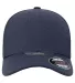 Yupoong-Flex Fit 5577UP Adult Unipanel Melange Hat in Melange navy front view