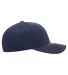 Yupoong-Flex Fit 5577UP Adult Unipanel Melange Hat in Melange navy side view