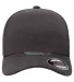 Yupoong-Flex Fit 5577UP Adult Unipanel Melange Hat in Melange dark grey front view