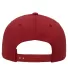 Yupoong-Flex Fit 6389 Cvc Twill Hat in Red back view
