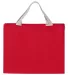 Bayside Apparel 750 10L USA-Made Medium Gusseted T Red front view
