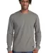 New Era NEA140    Thermal Long Sleeve ShdGyHthr front view