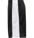 Alleson Athletic 7241 Challenger Shorts Black/ White side view