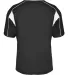 Alleson Athletic 7937 B-Core Pro Placket Jersey Black/ White back view