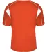 Alleson Athletic 7937 B-Core Pro Placket Jersey Burnt Orange/ White back view