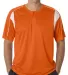 Alleson Athletic 7937 B-Core Pro Placket Jersey Burnt Orange/ White front view