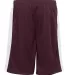 Alleson Athletic 2241 Youth Pro Mesh Challenger Sh Maroon/ White back view