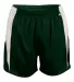 Alleson Athletic 2273 Youth Stride Shorts Forest/ White front view