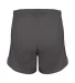 Alleson Athletic 2273 Youth Stride Shorts Graphite/ White back view