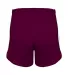 Alleson Athletic 2273 Youth Stride Shorts Maroon/ White back view