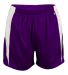 Alleson Athletic 2273 Youth Stride Shorts Purple/ White front view