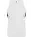 Alleson Athletic 2667 Youth Stride Singlet White/ Black back view