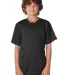 Alleson Athletic 2930 B-Core Youth Placket Jersey Black front view