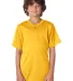 Alleson Athletic 2930 B-Core Youth Placket Jersey in Gold front view