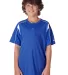 Alleson Athletic 2937 Youth B-Core Pro Placket Jer Royal/ White front view