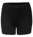 Alleson Athletic 4614 Women's Compression 4'' Inse Black front view