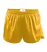 Alleson Athletic 7272 B-Core Track Shorts Gold front view