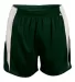 Alleson Athletic 7273 Stride Shorts Forest/ White front view