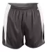 Alleson Athletic 7273 Stride Shorts Graphite/ White front view