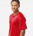 Alleson Athletic 7930 B-Core Placket Jersey in Red